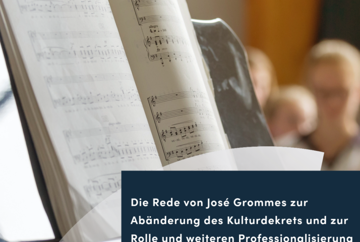 Fraktion Vorlage Redebeitrag Kulturförderdekret